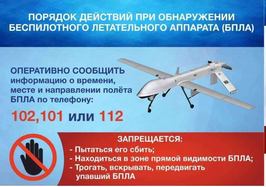 Порядок действий при обнаружении БПЛА.